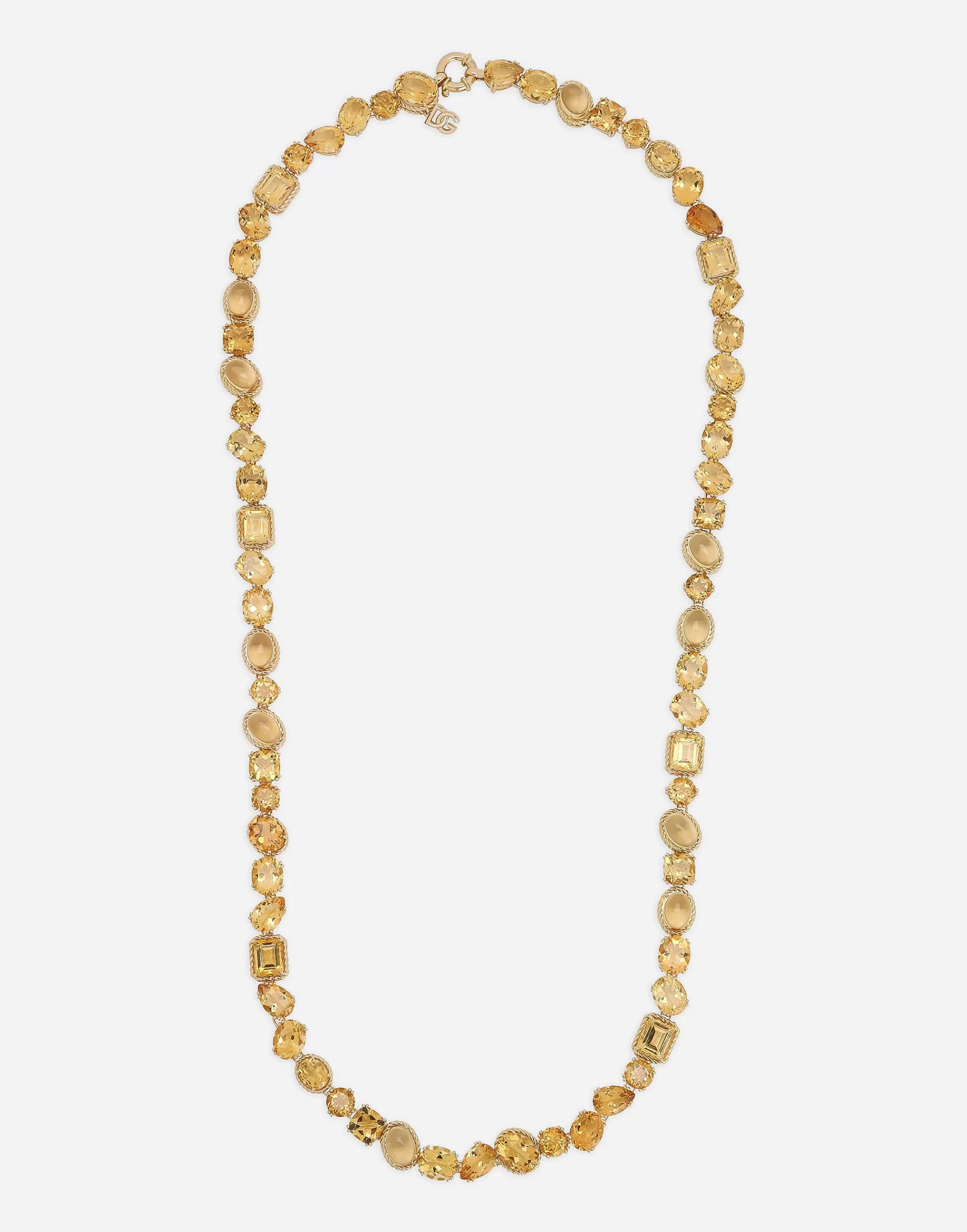 Necklaces>Dolce&Gabbana Anna sautoir in yellow 18kt with citrines Gold