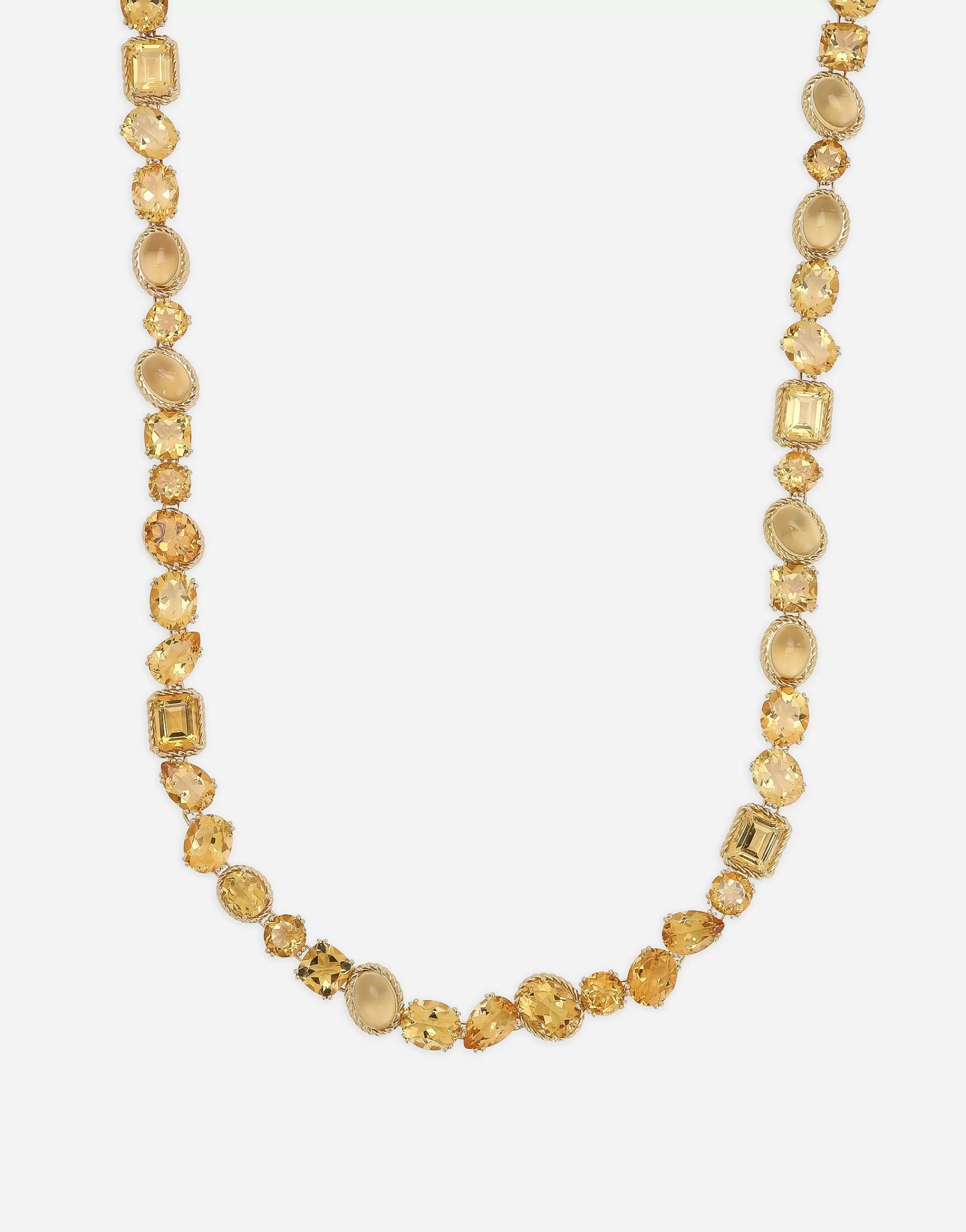 Necklaces>Dolce&Gabbana Anna sautoir in yellow 18kt with citrines Gold