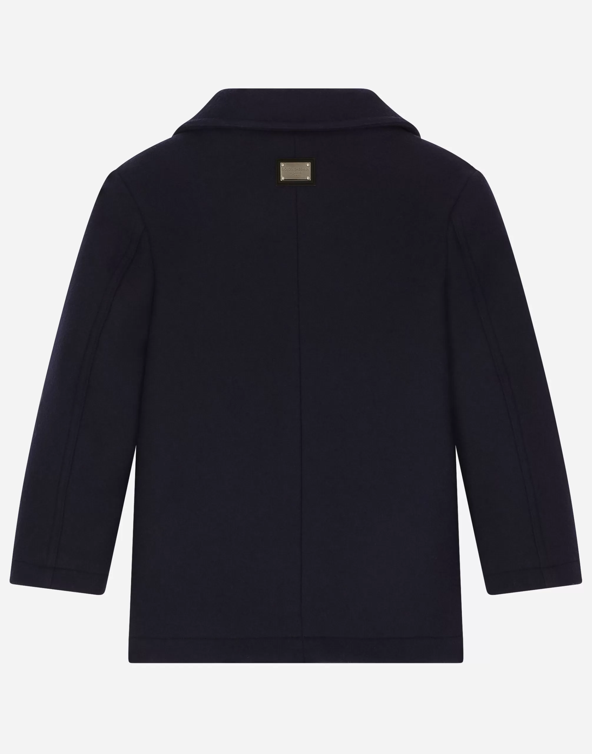 Coats And Jackets>Dolce&Gabbana Double-breasted wool coat Blue