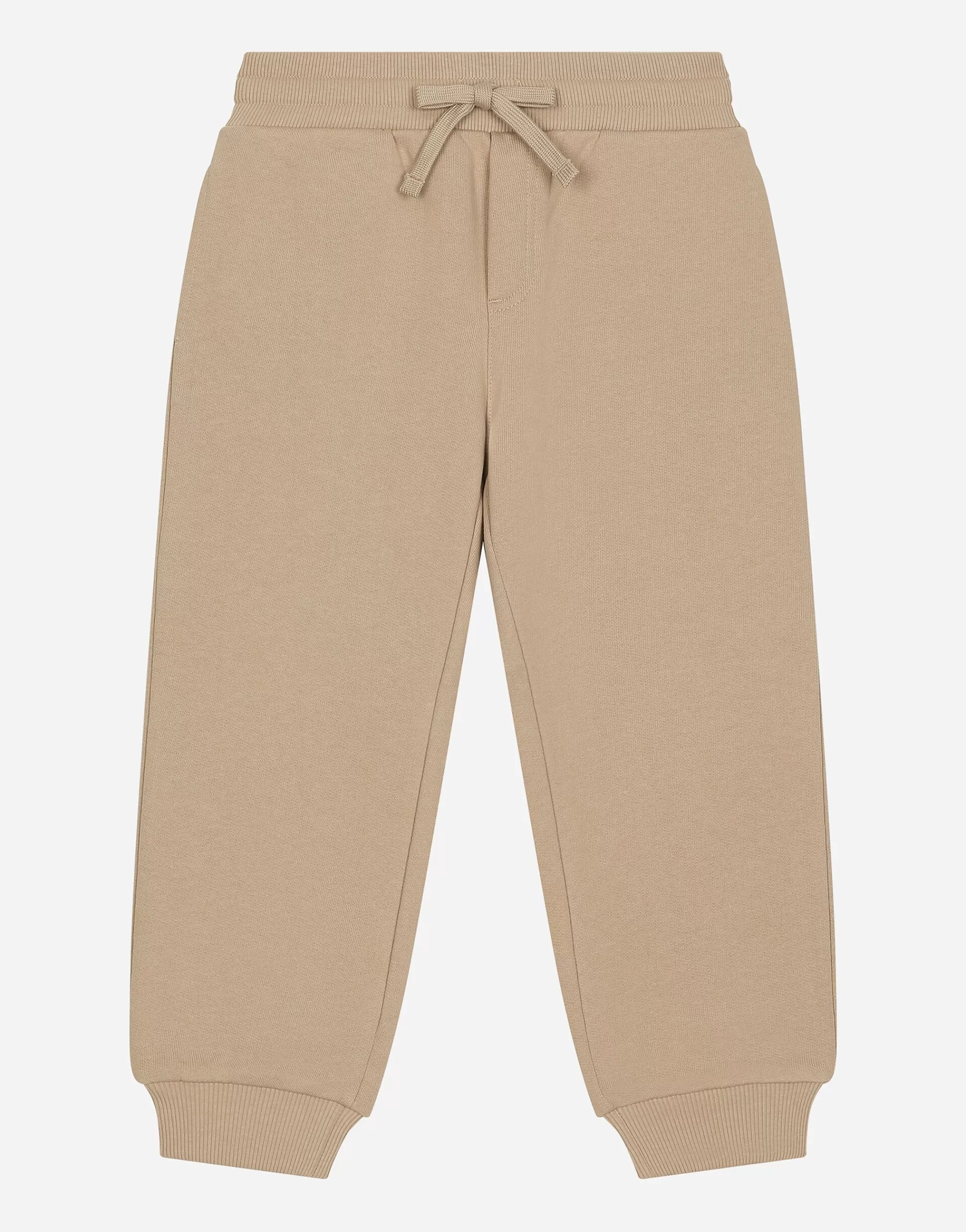 Trousers And Shorts>Dolce&Gabbana Jersey jogging pants with DG logo Beige