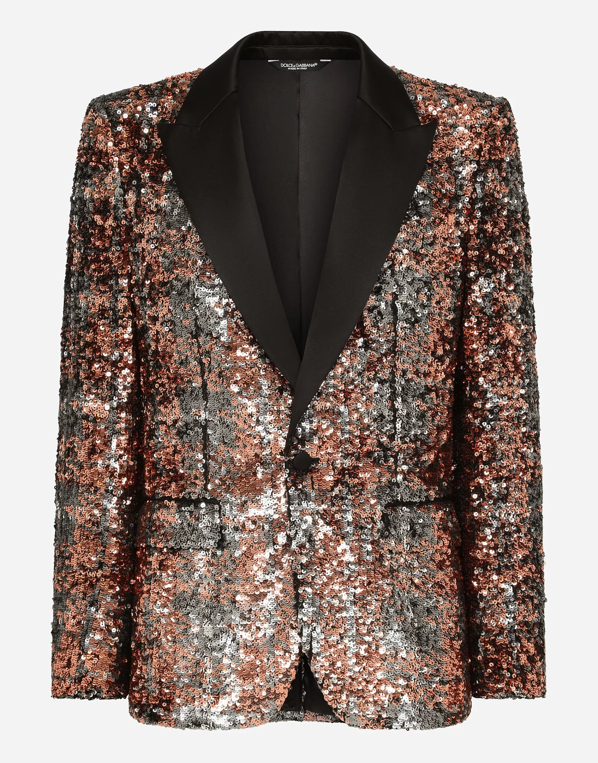 Suits And Blazers>Dolce&Gabbana Sequined Sicilia-fit jacket Multicolor