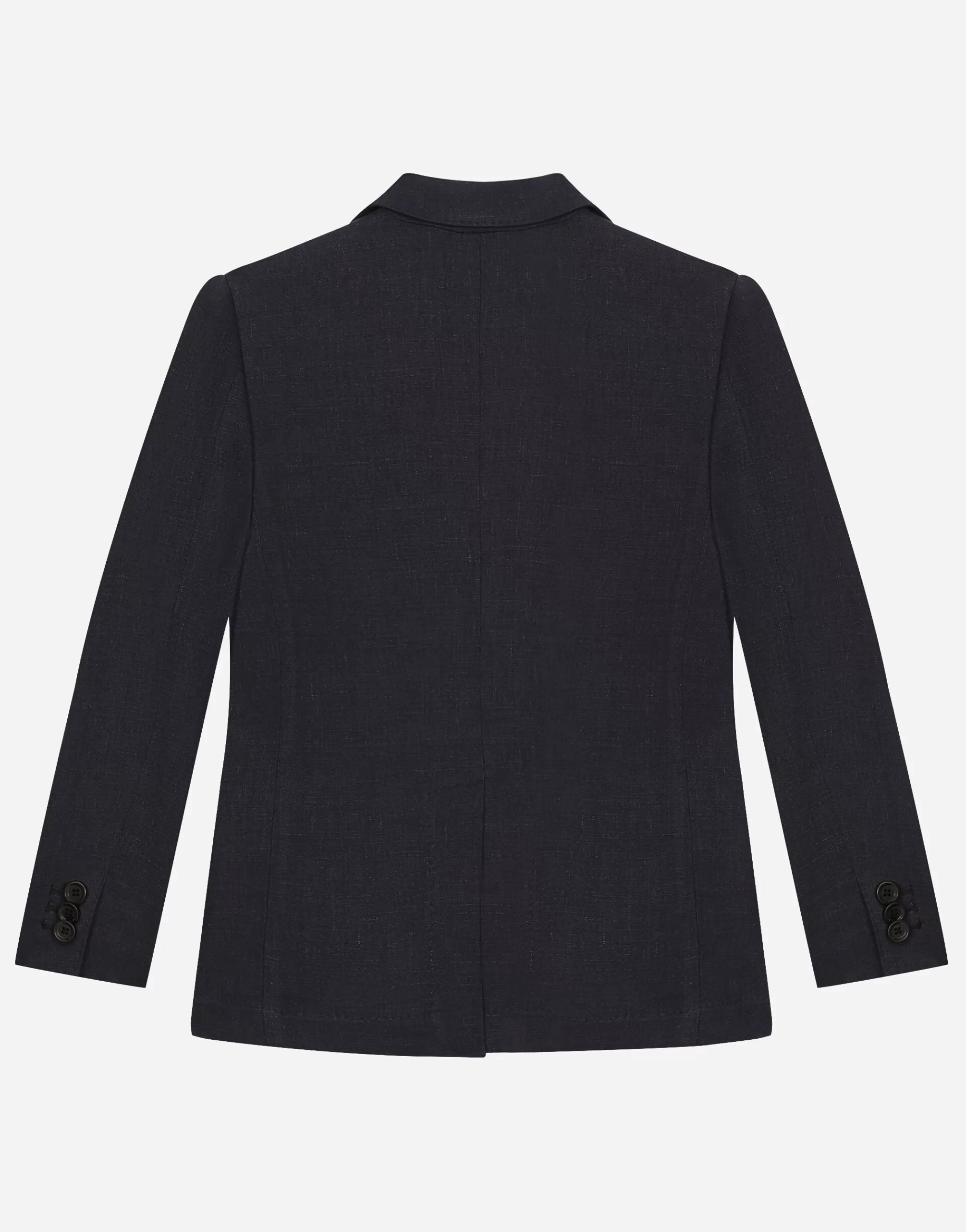 Suits>Dolce&Gabbana Single-breasted linen jacket Azul